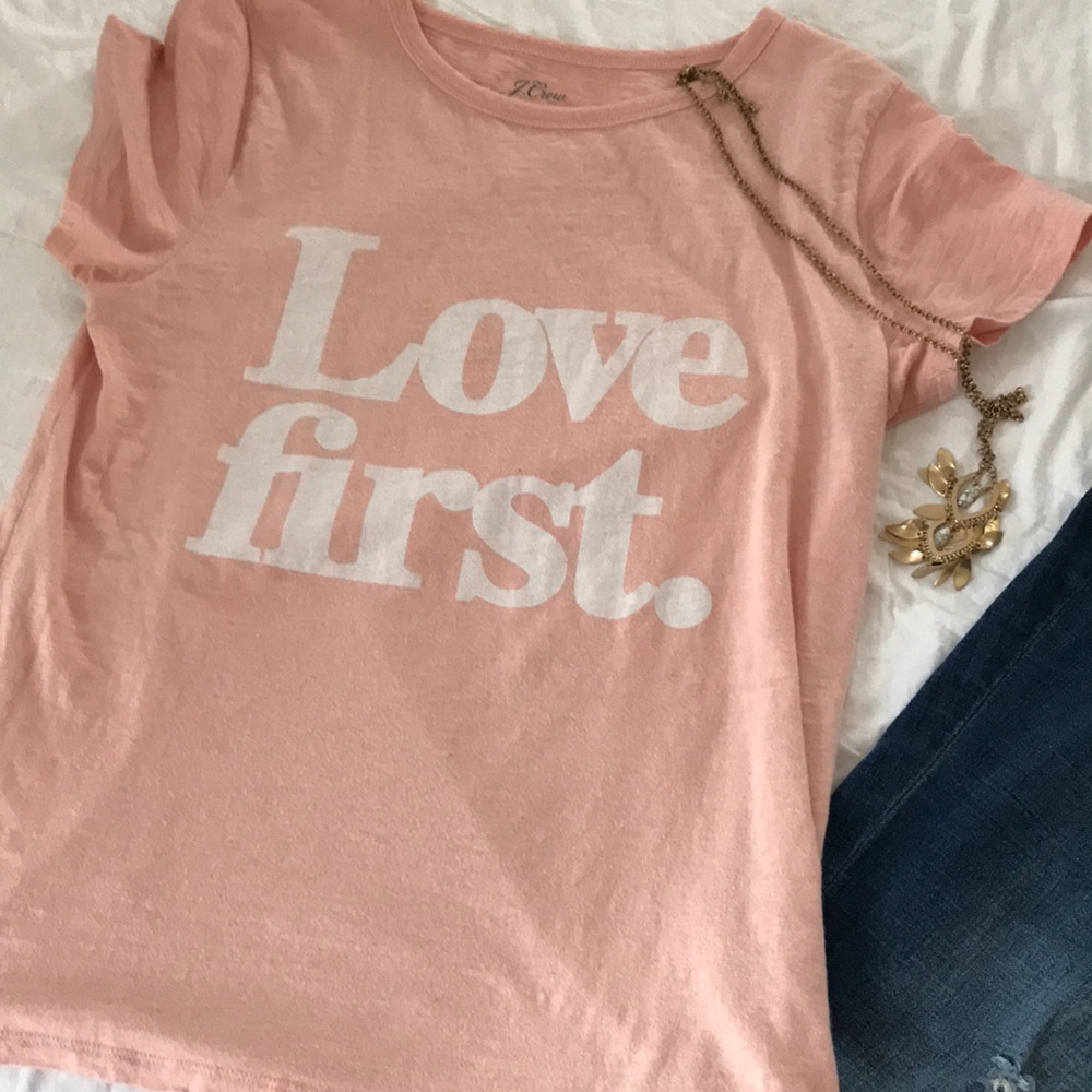 JCrew “Love First” T-Shirt
